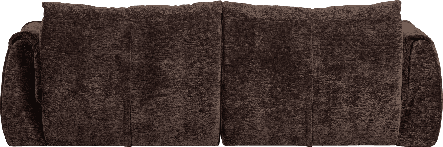 WOOOD Baggy 2-zitsbank 3d chenille donkerbruin Bruin