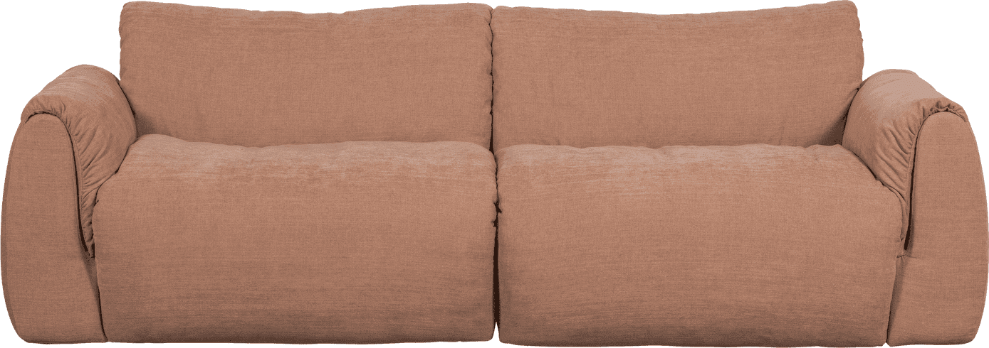 WOOOD Baggy 2-zitsbank geweven chenille oud roze Blauw