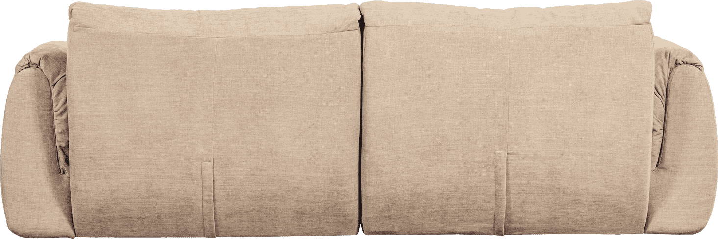WOOOD Baggy 2-zitsbank geweven chenille zand Beige|Bruin