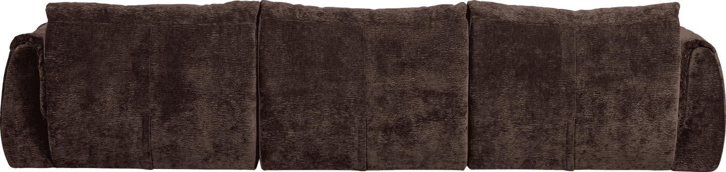 WOOOD Baggy 3-zitsbank 3d chenille donkerbruin Bruin