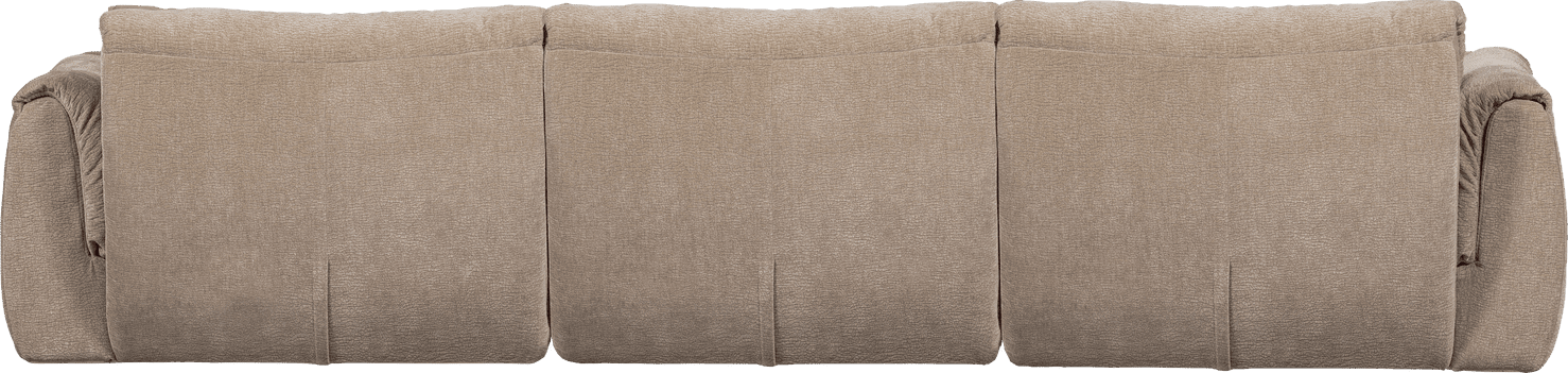 WOOOD Baggy 3-zitsbank 3d chenille zand Beige|Bruin