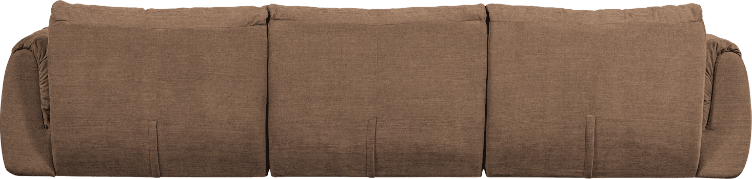 WOOOD Baggy 3-zitsbank geweven chenille bruin Bruin
