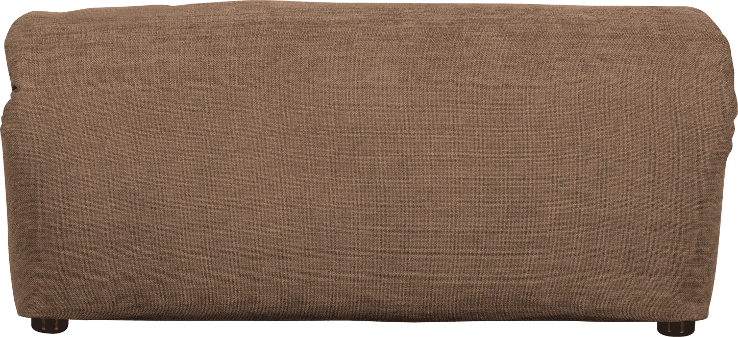 WOOOD Baggy hocker geweven chenille bruin Bruin Hocker