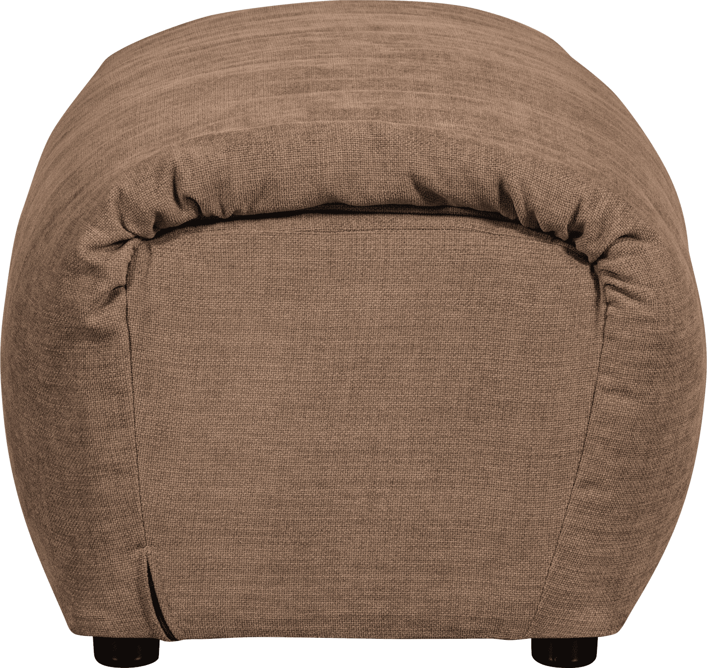 WOOOD Baggy hocker geweven chenille bruin Bruin Hocker