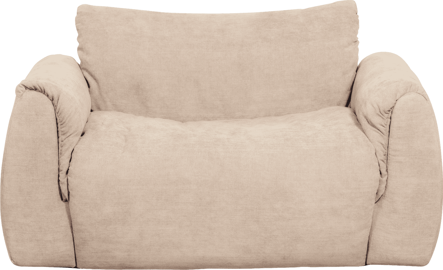 WOOOD Baggy loveseat geweven chenille zand Beige|Bruin 2-zitsbank