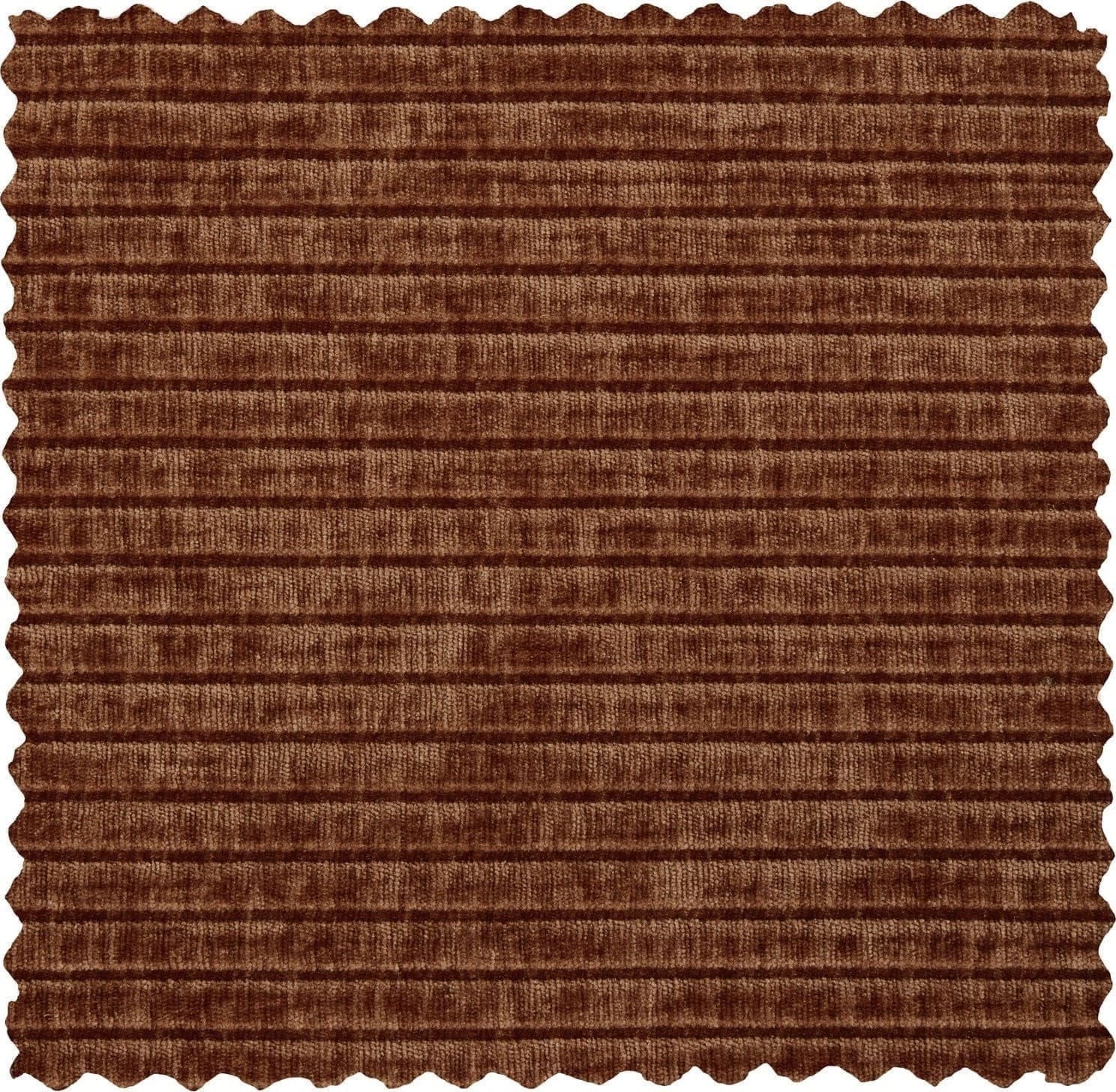 WOOOD Mojo chaise longue links geweven ribstof roestbruin Bruin Hoekbank