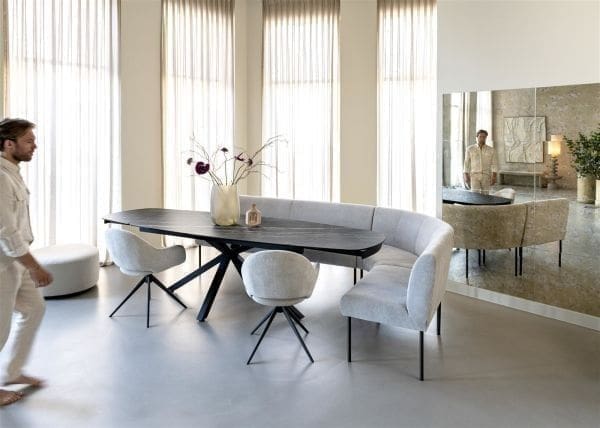 Xooon Reverso eetkamerbank 170 cm zonder rug + pocket Eetkamerstoel
