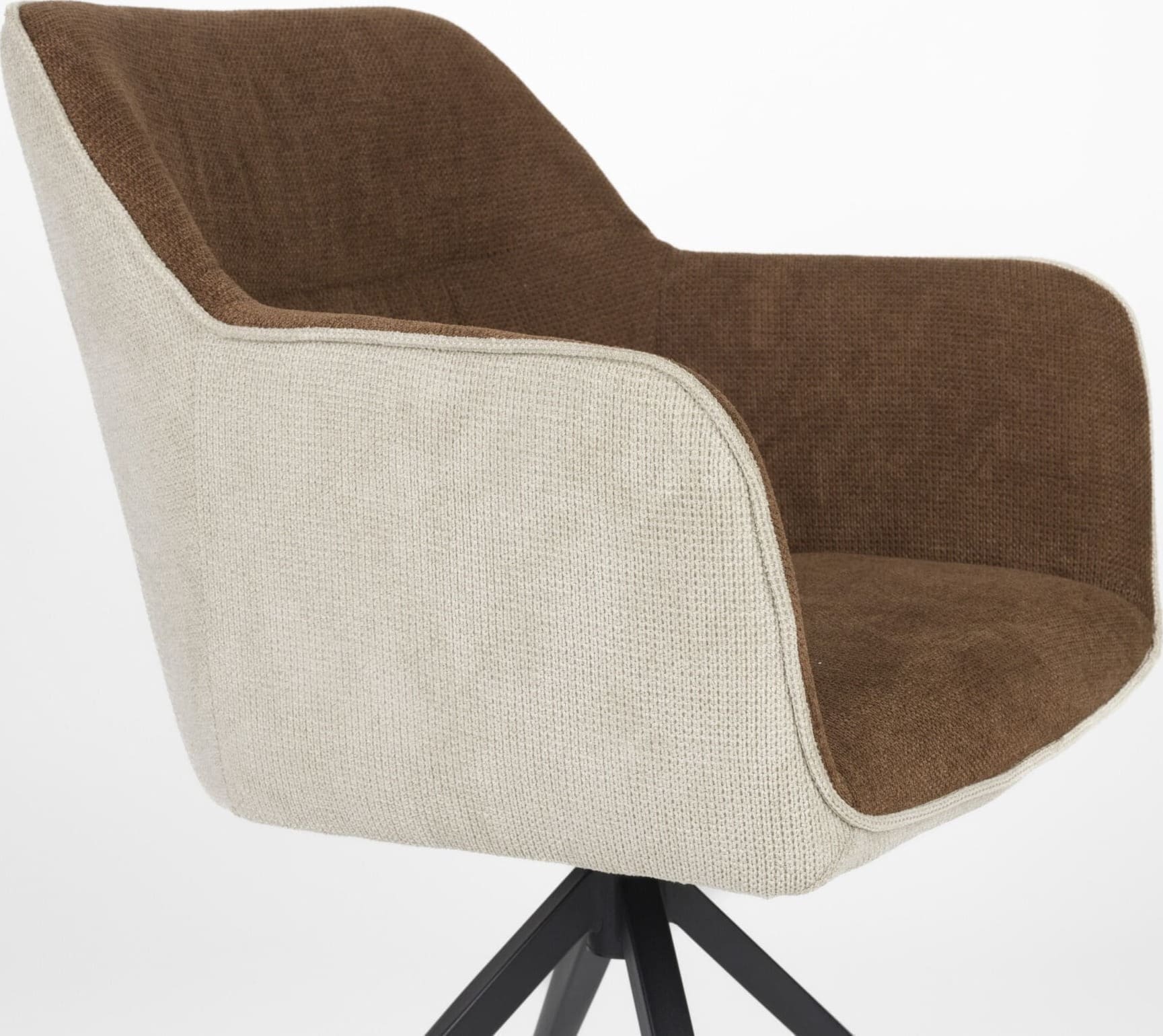 Armstoel Daley Beige/brown - Afbeelding 8