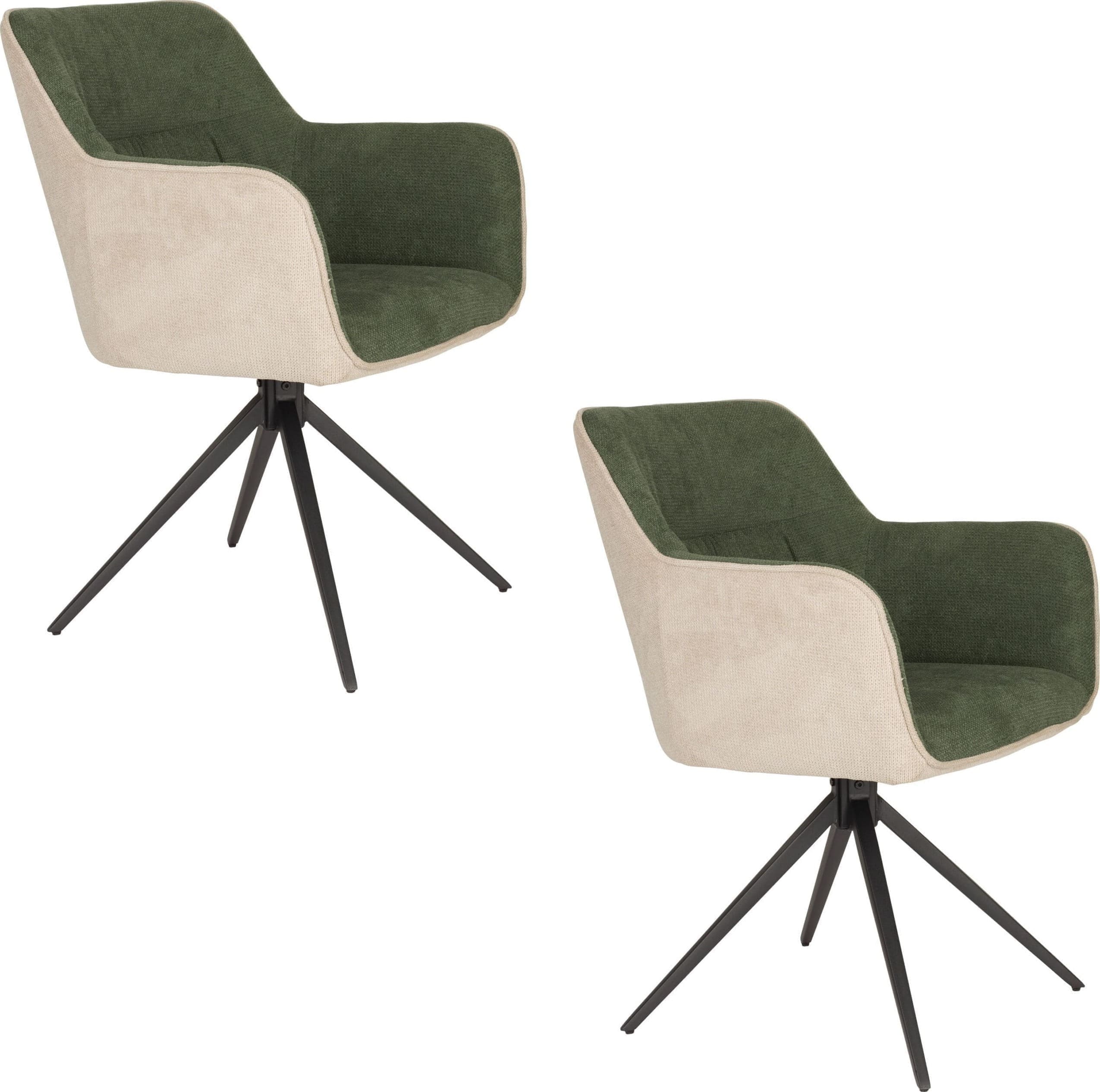 Armstoel Daley Beige/green - Afbeelding 6