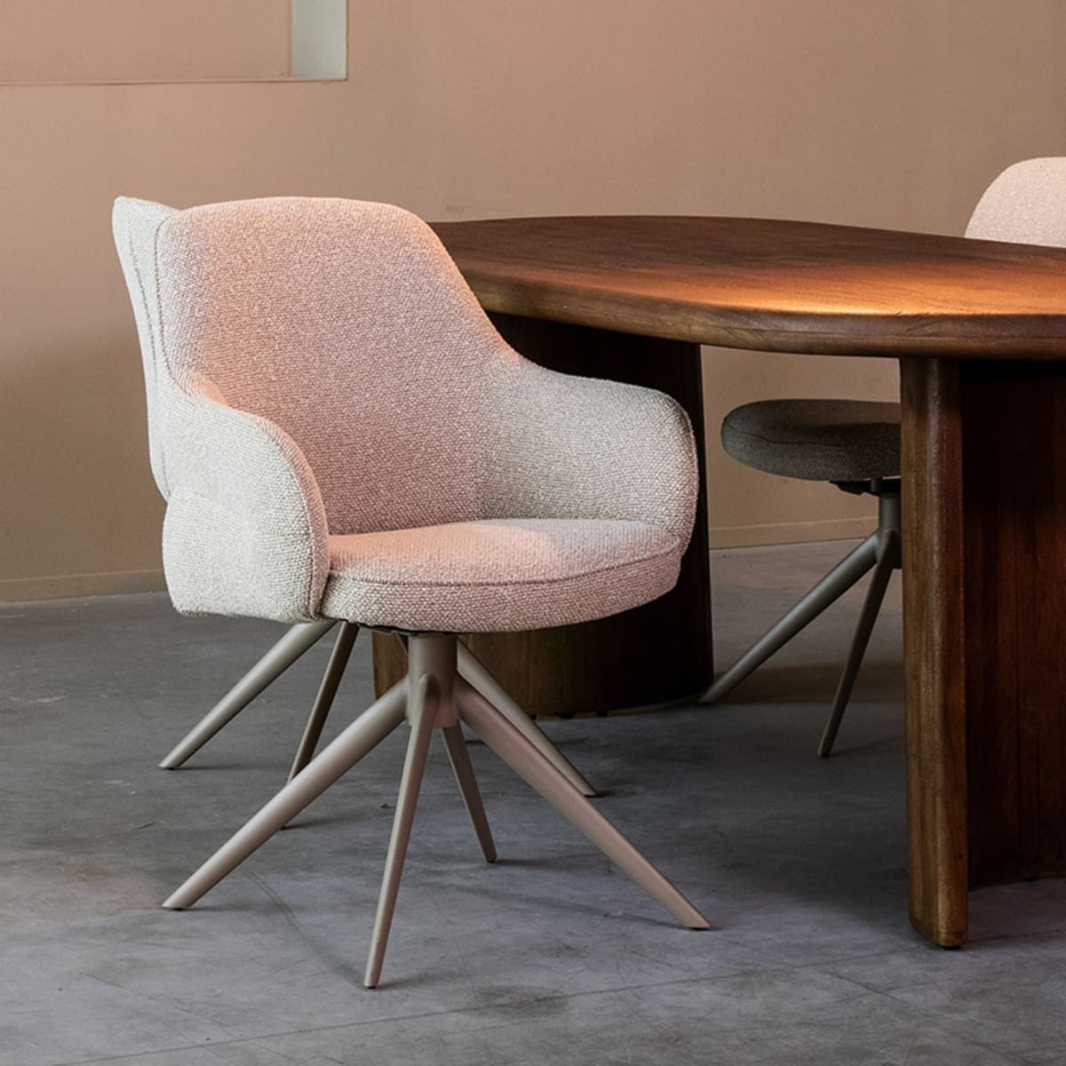 Eetkamerstoel Bern - Naturel - Boucle - Afbeelding 2