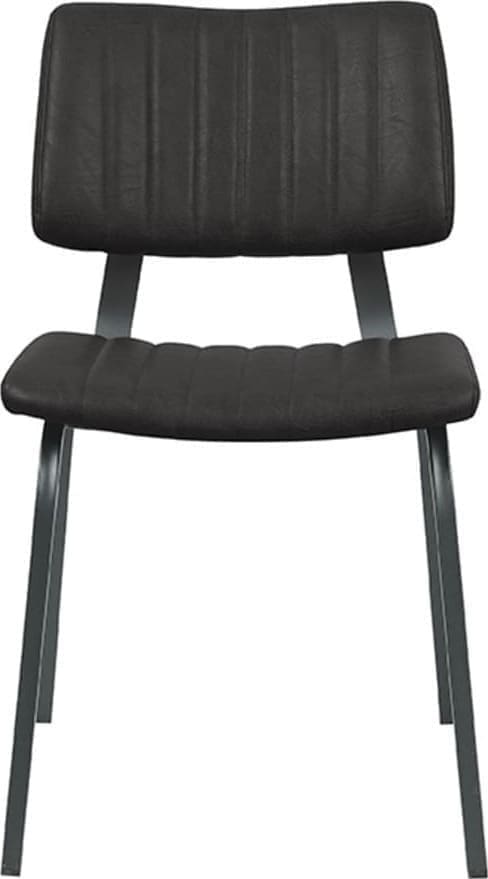 Eetkamerstoel Gusto - Zwart - PU-Leder - Afbeelding 2