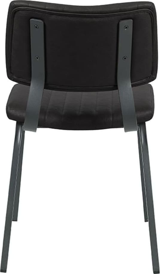 Eetkamerstoel Gusto - Zwart - PU-Leder - Afbeelding 3