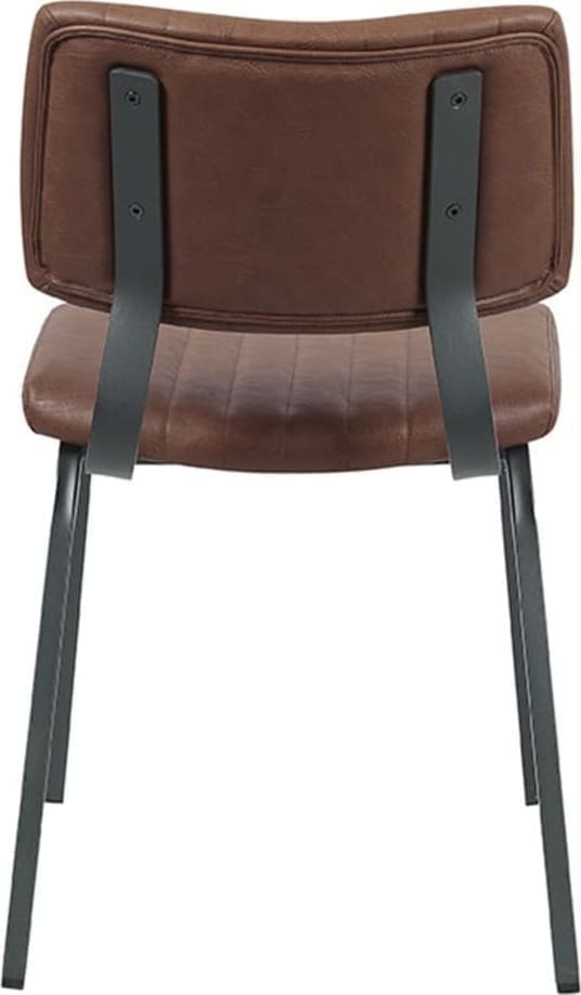 Eetkamerstoel Gusto - Bruin - PU-Leder - Afbeelding 3