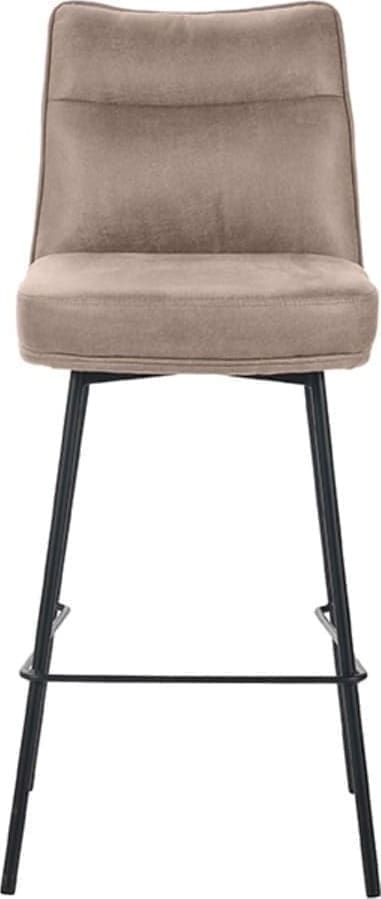 Barstoel Lennon - Taupe - Micro Suede - Afbeelding 2