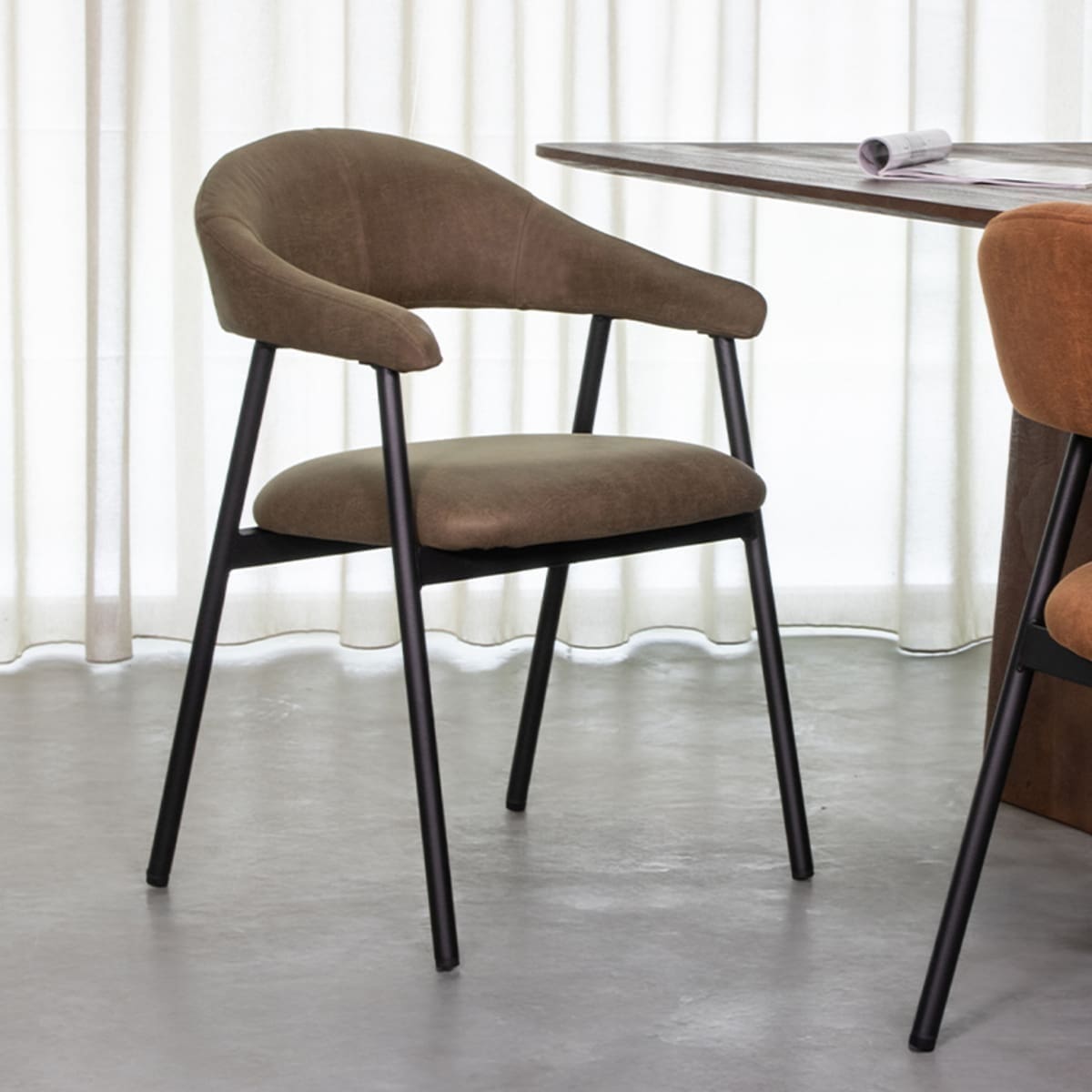 Eetkamerstoel Amaze - Moss - Micro Suede - Afbeelding 2