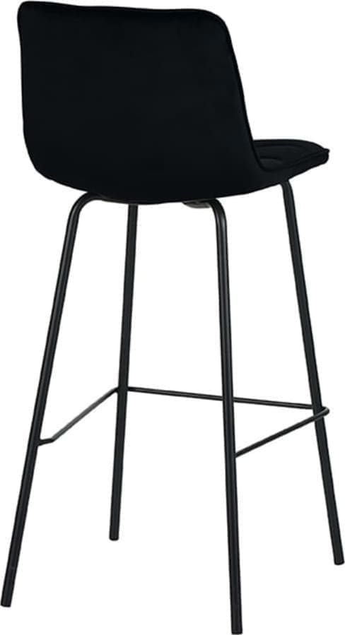 Barkruk Bistro - Zwart - Fluweel - Afbeelding 4