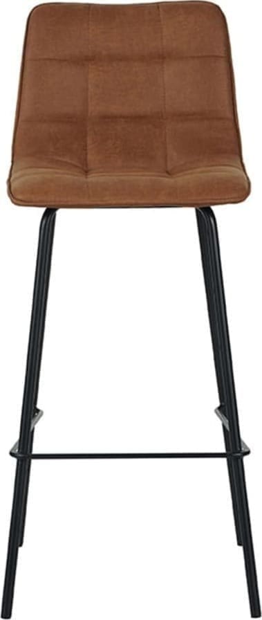 Barstoel Bistro - Cognac - Micro Suede - Afbeelding 2