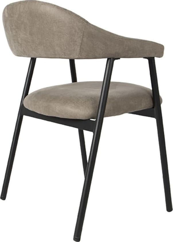 Eetkamerstoel Amaze - Taupe - Micro Suede - Afbeelding 4