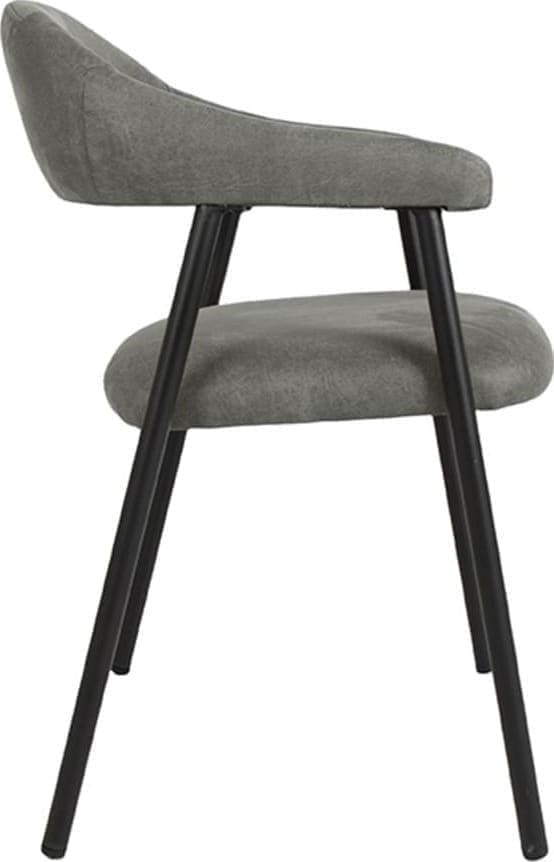 Eetkamerstoel Amaze - Antraciet - Micro Suede - Afbeelding 3