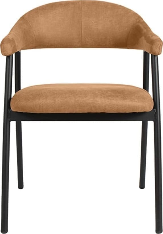 Eetkamerstoel Amaze - Cognac - Micro Suede - Afbeelding 2