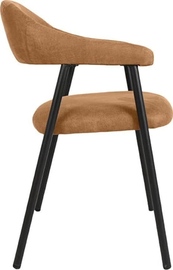 Eetkamerstoel Amaze - Cognac - Micro Suede - Afbeelding 3