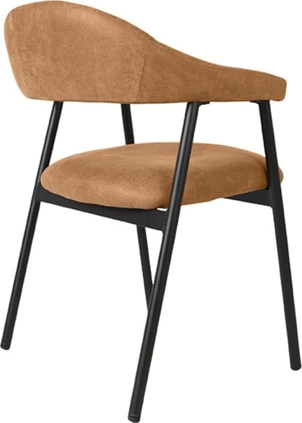 Eetkamerstoel Amaze - Cognac - Micro Suede - Afbeelding 4
