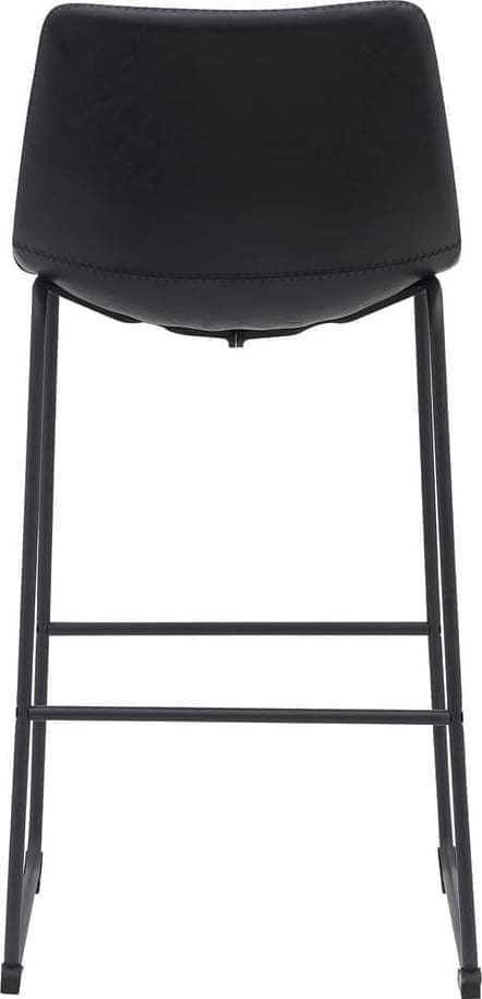 Barkruk Risto - Zwart - PU-Leder - Zithoogte 75 - Afbeelding 4