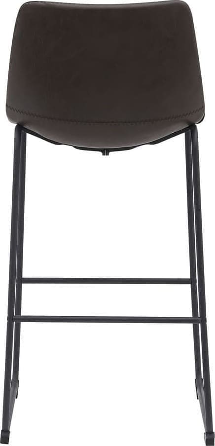 Barkruk Risto - Donkerbruin - PU-Leder - Zithoogte 75 - Afbeelding 4