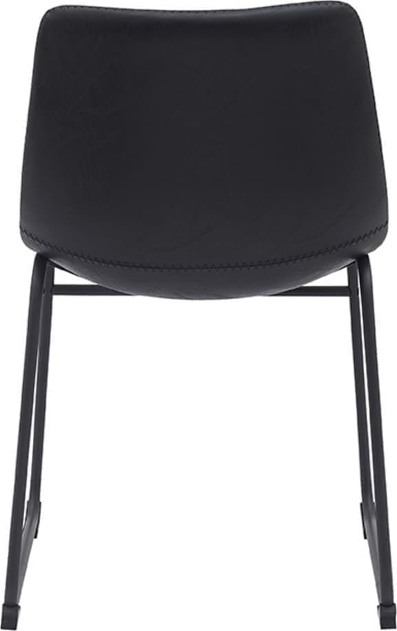 Eetkamerstoel Risto - Zwart - PU-Leder - Afbeelding 4