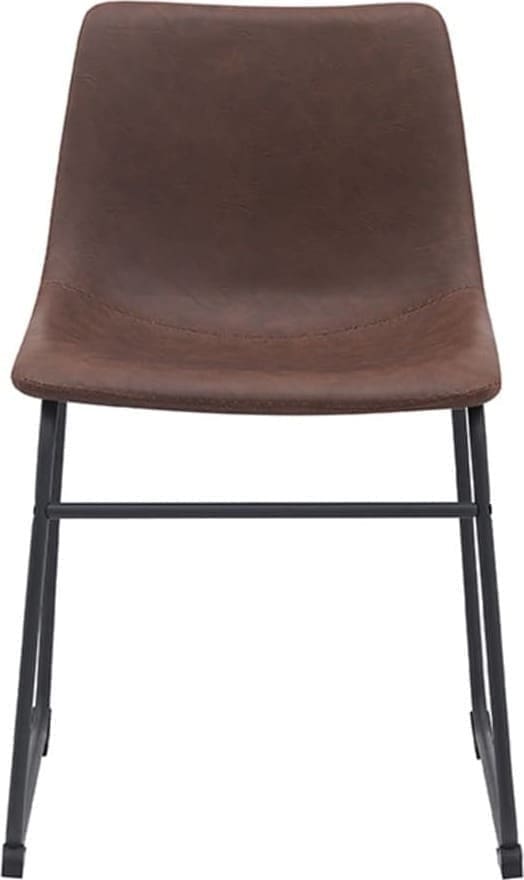Eetkamerstoel Risto - Bruin - PU-Leder - Afbeelding 2