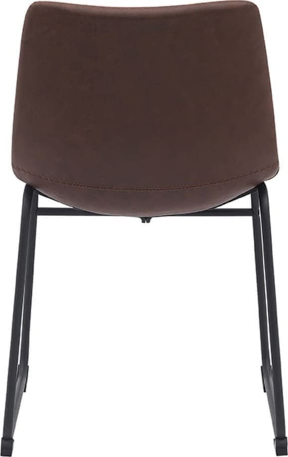 Eetkamerstoel Risto - Bruin - PU-Leder - Afbeelding 4