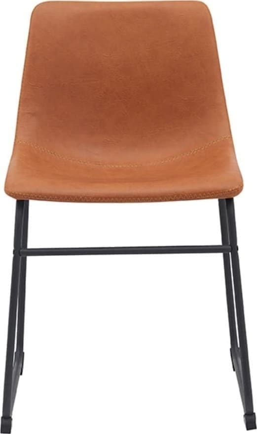 Eetkamerstoel Risto - Cognac - PU-Leder - Afbeelding 2