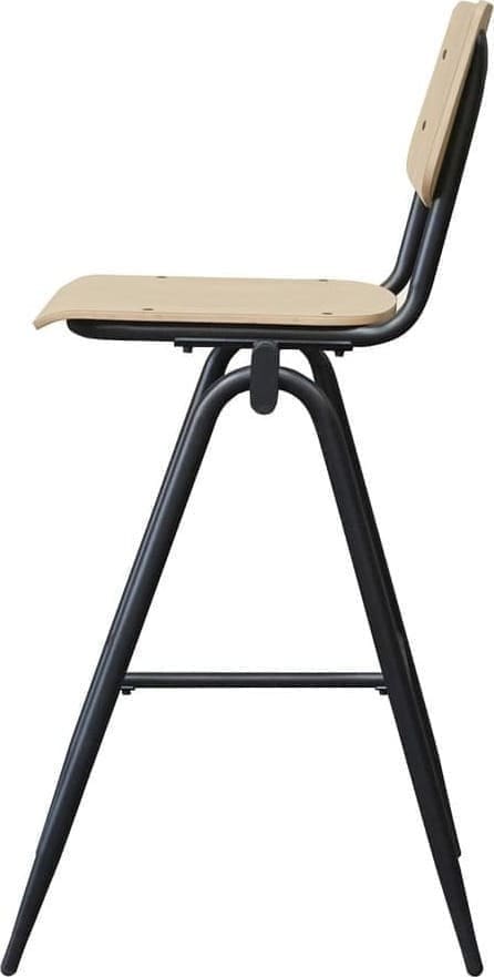 Barkruk Solid - Naturel - Hout - Zithoogte 75 - Afbeelding 3