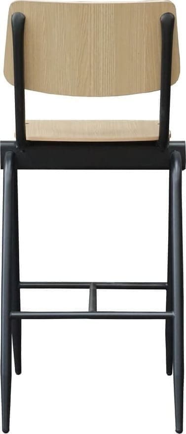 Barkruk Solid - Naturel - Hout - Zithoogte 75 - Afbeelding 4
