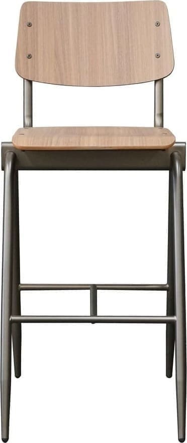 Barkruk Solid - Bruin - Hout - Zithoogte 75 - Afbeelding 2