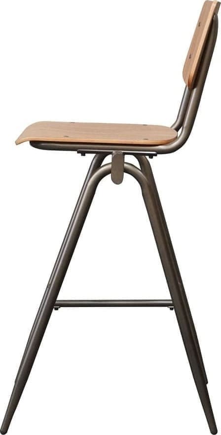 Barkruk Solid - Bruin - Hout - Zithoogte 75 - Afbeelding 3