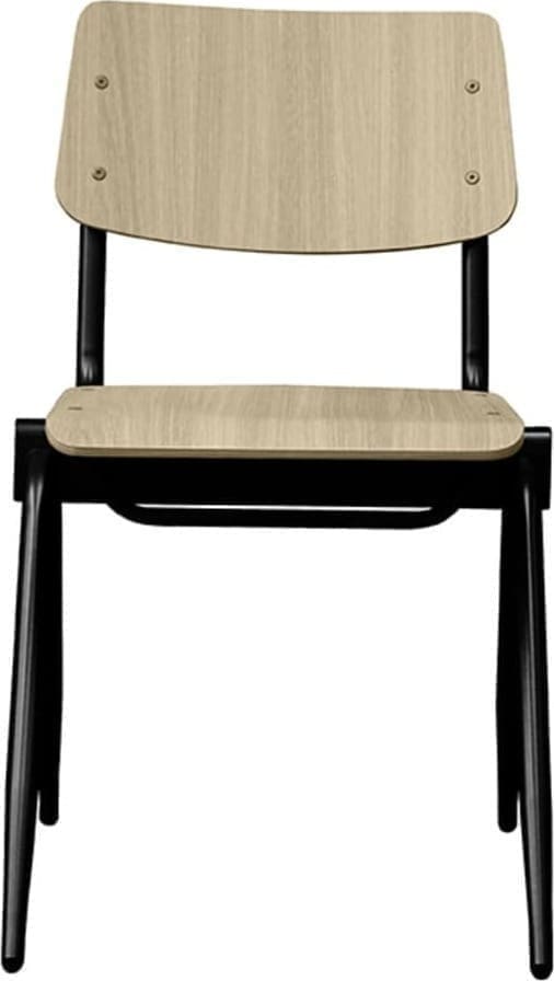 Eetkamerstoel Solid - Naturel - Hout - Afbeelding 2