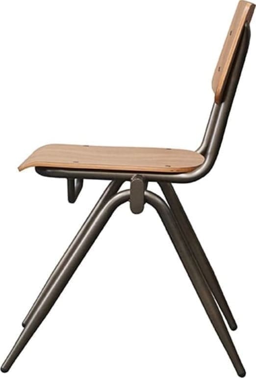 Eetkamerstoel Solid - Bruin - Hout - Afbeelding 3