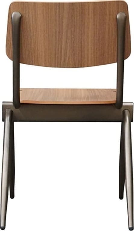 Eetkamerstoel Solid - Bruin - Hout - Afbeelding 4