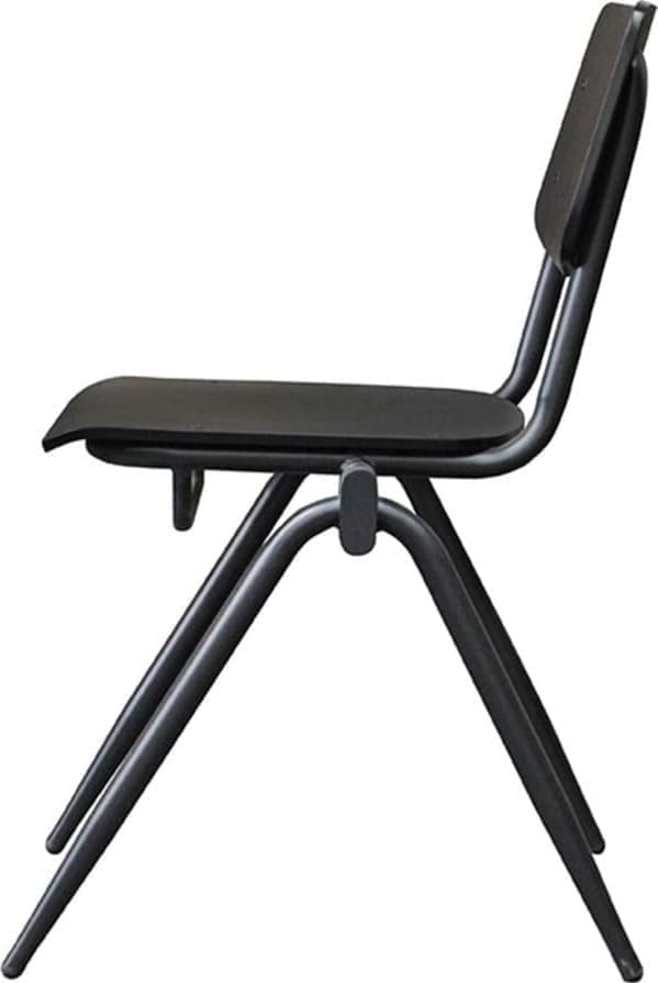 Eetkamerstoel Solid - Zwart - Hout - Afbeelding 3