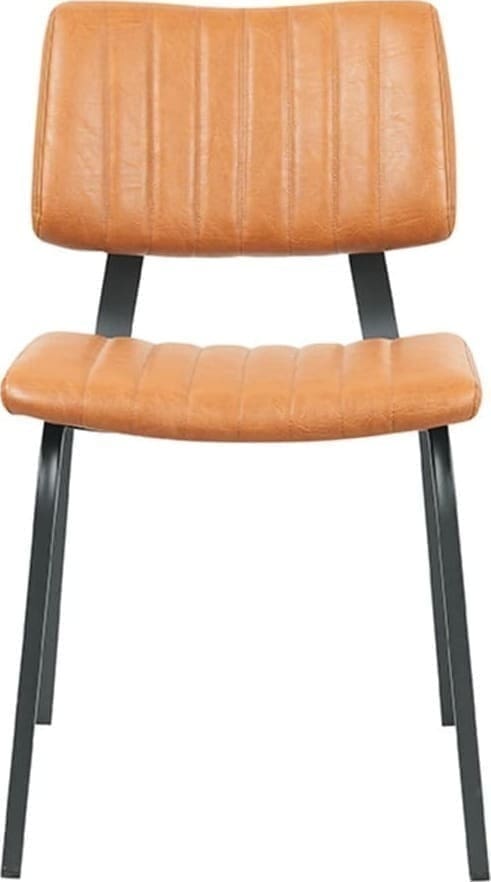 Eetkamerstoel Gusto - Cognac - PU-Leder - Afbeelding 2
