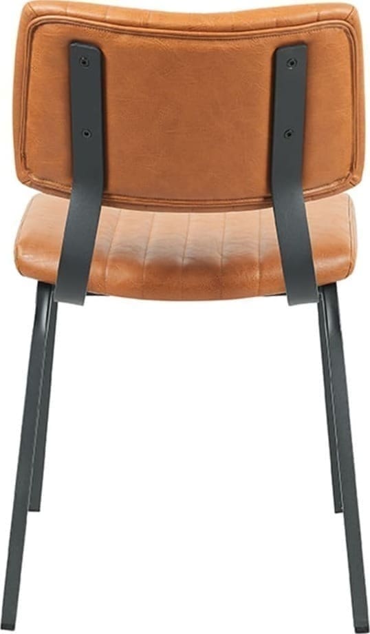 Eetkamerstoel Gusto - Cognac - PU-Leder - Afbeelding 3