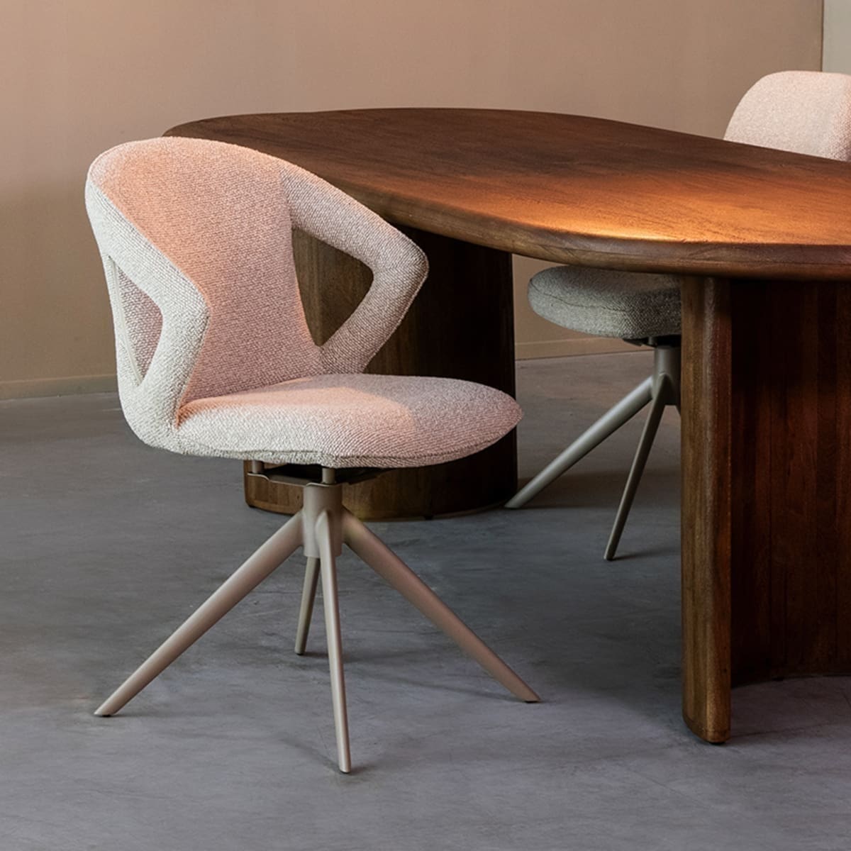 Eetkamerstoel Zurich - Naturel - Boucle - Afbeelding 2