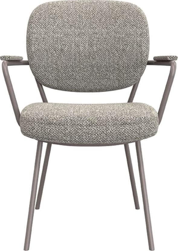 Eetkamerstoel Lausanne - Truffel grijs - Boucle - Afbeelding 2
