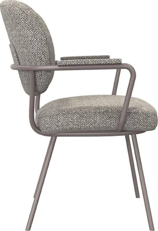 Eetkamerstoel Lausanne - Truffel grijs - Boucle - Afbeelding 3