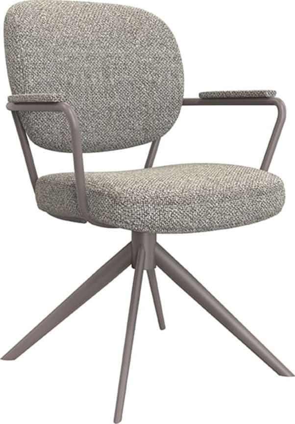 Eetkamerstoel Basel - Truffel grijs - Boucle - Afbeelding 2