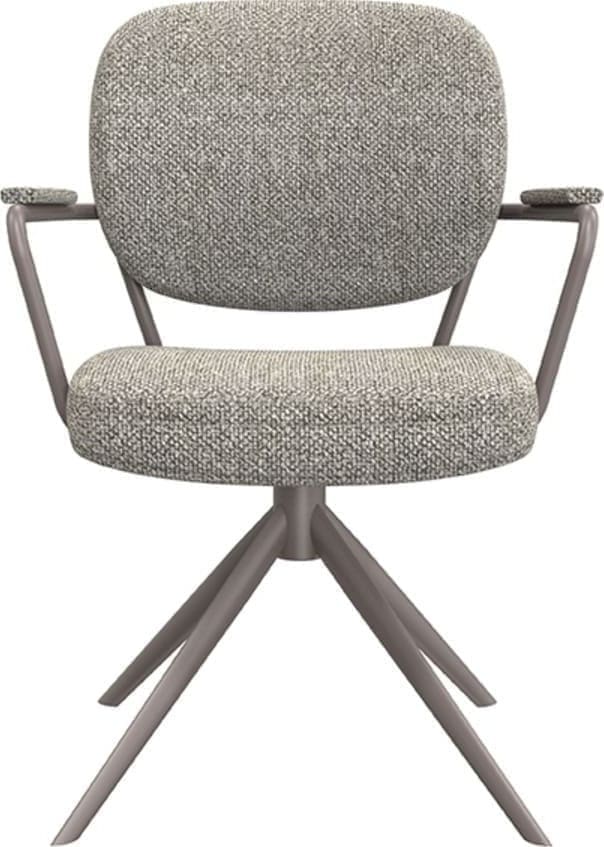 Eetkamerstoel Basel - Truffel grijs - Boucle - Afbeelding 3