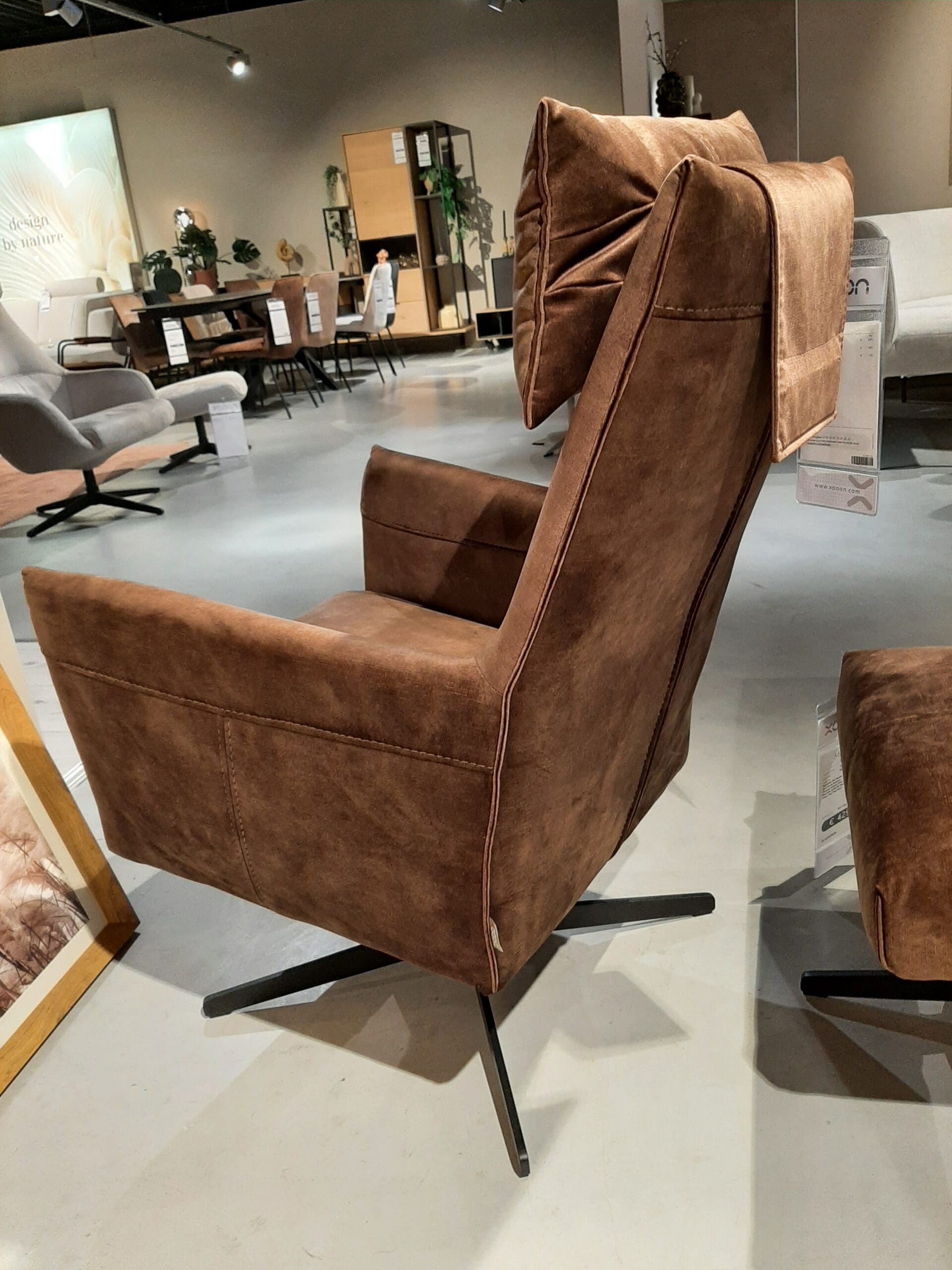 Matera fauteuil - hoge rug + hocker **SHOWROOMMODEL** - Afbeelding 3