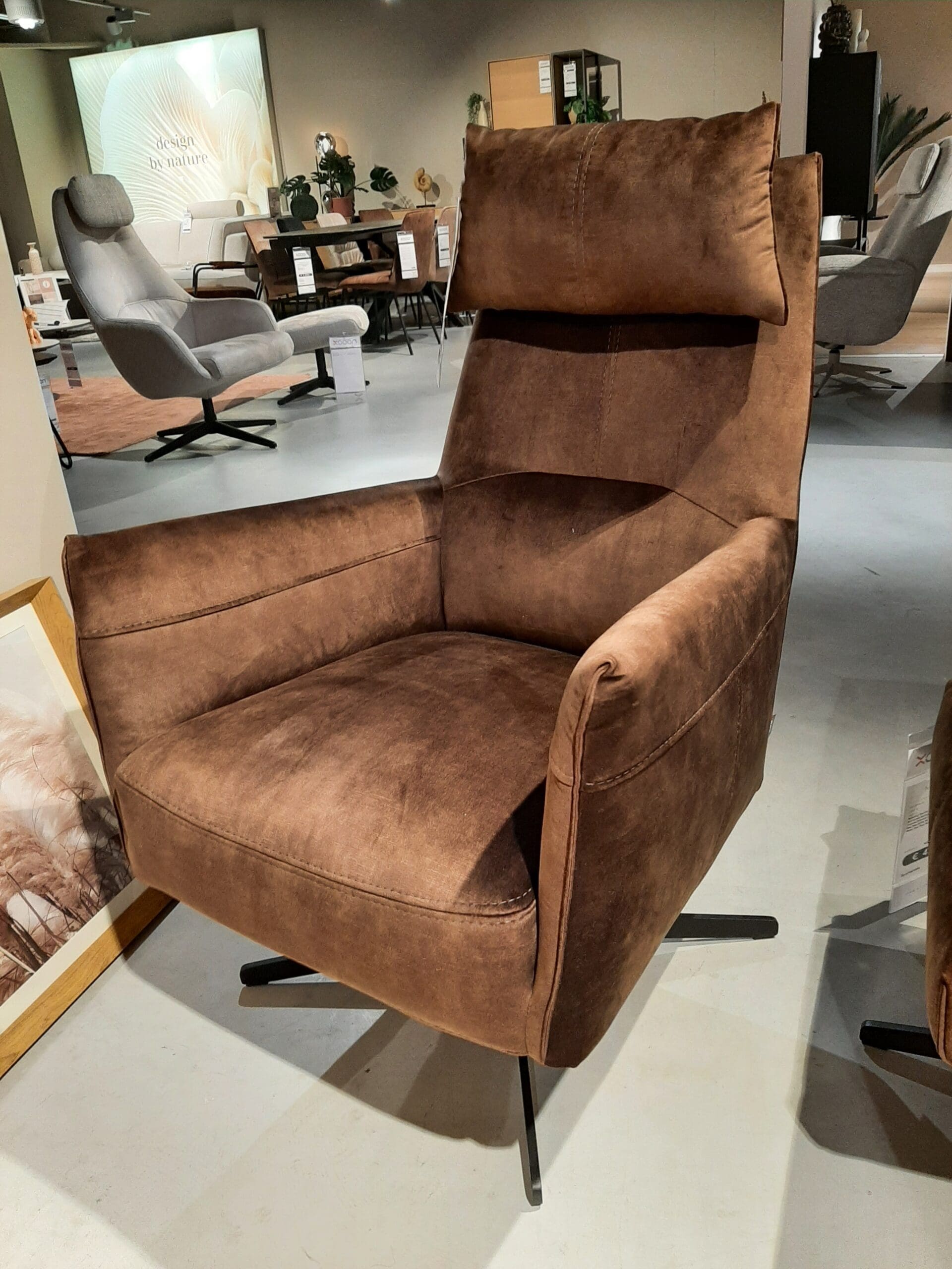 Matera fauteuil - hoge rug + hocker **SHOWROOMMODEL** - Afbeelding 2
