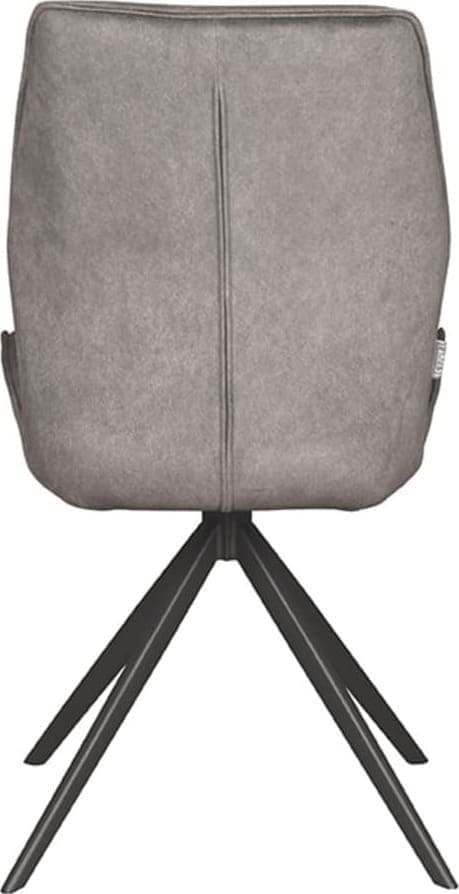 Eetkamerstoel Comfy - Antraciet - Cosmo - Zwart Onderstel - Afbeelding 5